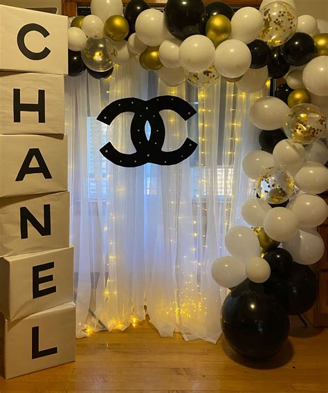 compleanno tema chanel|coco chanel birthday decorations.